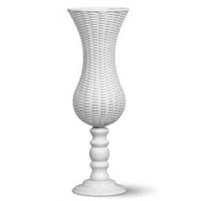 Vaso Fibra Branco H: 75 D: 26cm