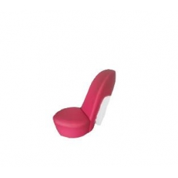 Capa Puff Sapato Alto Pink E Salto Branco