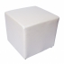 Puff Cubo Quadrado P. Branco- 0,40X0,40M H 0,40M