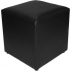 Puff Cubo Quadrado P. Preto- 0,40X0,40M H 0,40M