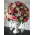 Arranjo Floral Artificial Rosas Rosa D:60Cm