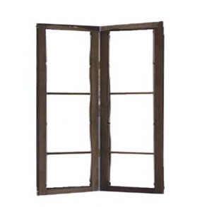 Biombo De Madeira Rustica 2 Folhas 2,20X2,00M (Axl)