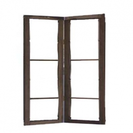 Biombo De Madeira Rustica 2 Folhas 2,20X2,00M (Axl)