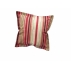 Capa Almofada 0,45X0,45M Listrada Rosa E Marrom- Jacquard