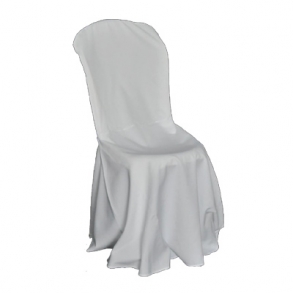 Capa De Cadeira Longa Elastano Branca