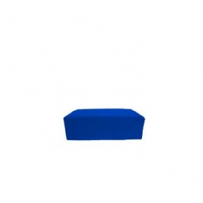 Capa Puff Retangular 1,40X0,80M Azul Royal Elastano