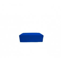 Capa Puff Retangular 1,40X0,80M Azul Royal Elastano