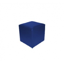 Capa Puff Quadrado P. Azul Royal - Elastano 0,40X0,40M 
