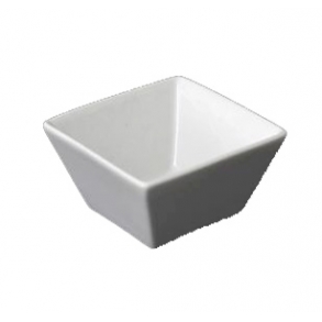 Cumbuca Quadrada Mini Bowl Porc Branca 260Ml