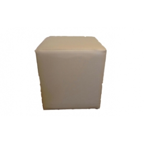 Puff Cubo Quadrado P. Gold (Champangne) - 0,40X0,40M H 0,40M