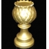 Castiçal Alcachofra Cerâmica Dourada H:27 D:10