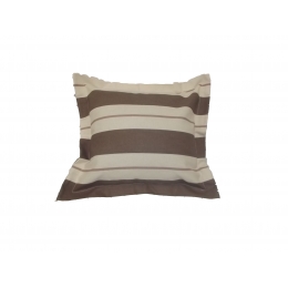 Capa Almofada 0,35X0,35Cm Listrado Neo Bege- Jacquard