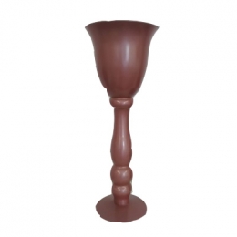 Vaso Cálice Vidro Rose Gold H: 54Cm