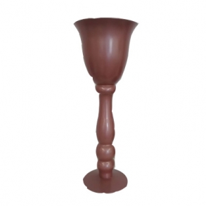 Vaso Cálice Vidro Rose Gold H: 54Cm