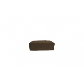 Capa Puff Retangular 1,40X0,80M Marrom- Courino