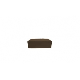 Capa Puff Retangular 1,40X0,80M Marrom- Courino