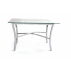 MESA DE CENTRO FERRO PRATA COM TAMPO VIDRO- KIT