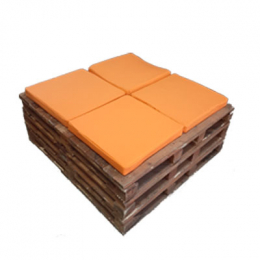 FUTON 0,45X0,45M LARANJA- OXFORD (KIT C/ CAPA+ENCHIMENTO) UN