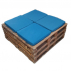 FUTON 0,45X0,45M AZUL- OXFORD (KIT C/ CAPA+ENCHIMENTO) UN