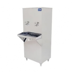 Bebedouro Industrial Coluna Inox 50L C/ 2 Torneiras- 220V