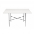 MESA MDF FÓRMICA BRANCA RETANGULAR 1,36X0,80M (PÉ + TAMPO)- KIT