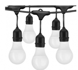 Varal (Cordão) Decorativo de 15 Lâmpadas 15M- 220V