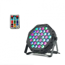 Canhão *COM CONTROLE* Refletor Par 64 RGB 36 LEDs