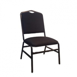 Cadeira Estofada Auditório P/ Obeso PLUS SIZE *GOLD* Preta- Larg 57cm