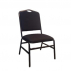 Cadeira Estofada Auditório P/ Obeso PLUS SIZE *GOLD* Preta- Larg 57cm