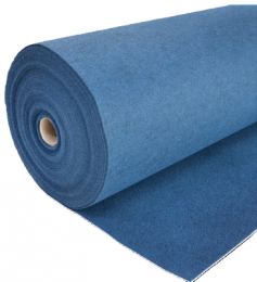 Carpete/ Passadeiras Azul 15,00x2,00m- Sem Acabamento