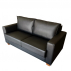 Sofá Torino PRETO Courino- 2 Lugares