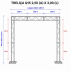 ESTRUTURA TRELIÇA Q15 P/ BANNER *2,50x3,00m* (AxL)- KIT
