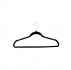 Cabide De Roupas Antideslizante Veludo Preto