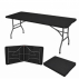 Mesa Convenção Tampo PVC Preto 1,80x0,70m e Pé Dobrável h: 0,70cm