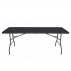 Mesa Convenção Tampo PVC Preto 1,80x0,70m e Pé Dobrável h: 0,70cm
