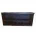 Bar Matelassê Courino Preto 2,50x0,65x1,10m (LxPxH)