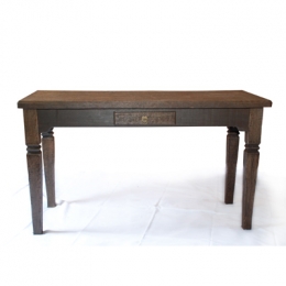 Aparador Rustico Marrom 1,40X0,60M H:0,80m/ 1 Gaveta