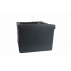 Cachepo Madeira Grande Preto  0,55X0,55 H0,40Cm 