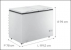 Freezer/ Refrigerador Horizontal 414L 2 Tampas- 220V Consul