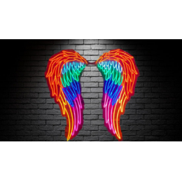 Luminoso Neon Led ASAS DE ANJO 1,00x1,20m- Bilvolt