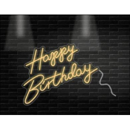 Luminoso Neon Led HAPPY BIRTHDAY 50x70Cm- Bivolt