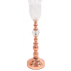 Vaso Rosê Gold C/ Cúpula de Vidro 50x10Cm- Luna