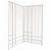 BIOMBO FERRO *BRANCO* 2 FOLHAS C/ TECIDO OXF. BRANCO 2,20X2,00M (AxL)- KIT