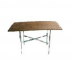 MESA MDF CRÚ RETANGULAR 1,36X0,80M (PÉ + TAMPO)- KIT